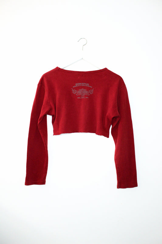 HARLEY DAVIDSON CUSTOM CROP TOP - CLOSET LUNA
