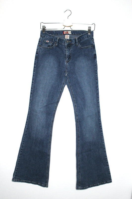 VINTAGE TILT FLARE LOW JEANS - CLOSET LUNA