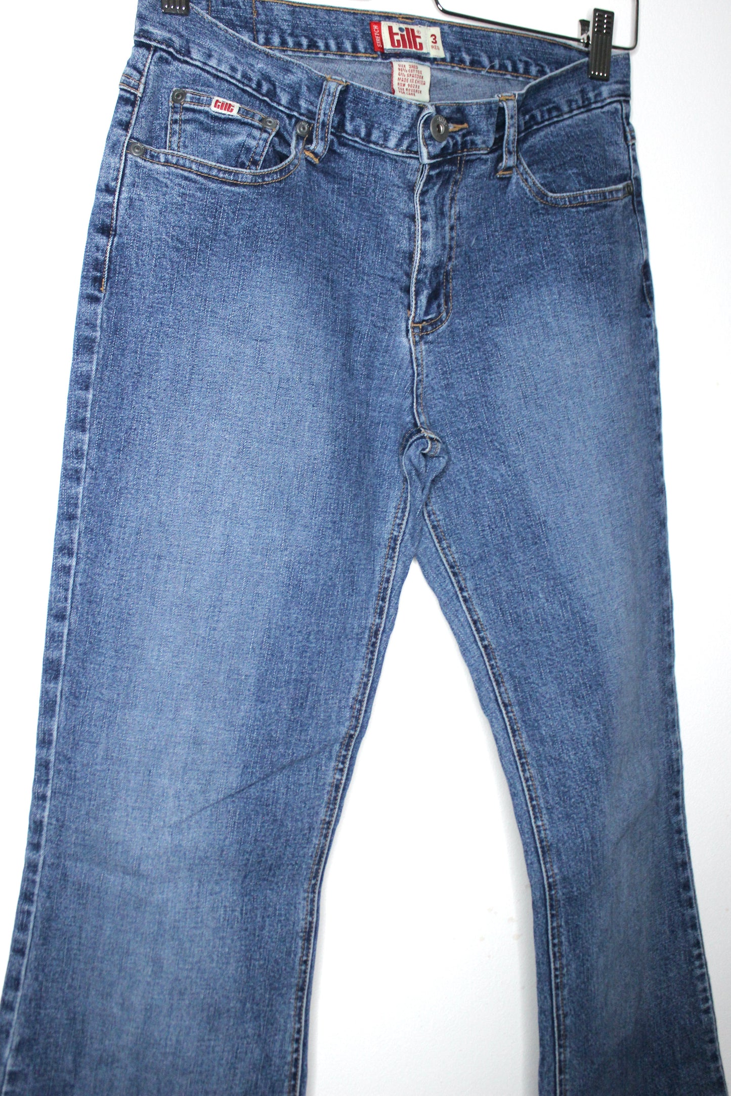 VINTAGE TILT FLARE LOW JEANS - CLOSET LUNA