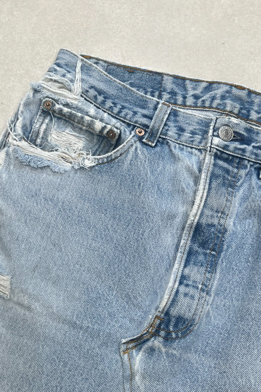 VINTAGE LEVI DENIM MAXI SKIRT - MADE TO ORDER - CLOSET LUNA