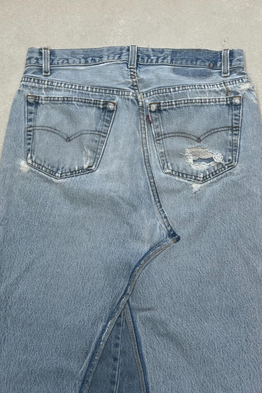 VINTAGE LEVI DENIM MAXI SKIRT - MADE TO ORDER - CLOSET LUNA