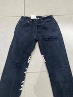 Luna Low Script Jeans - CLOSET LUNA
