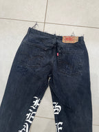 Luna Low Script Jeans - CLOSET LUNA