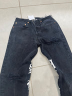 Luna Low Script Jeans - CLOSET LUNA