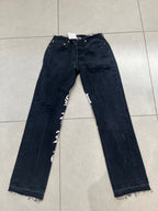 Luna Low Script Jeans - CLOSET LUNA