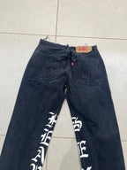 Luna Low Script Jeans - CLOSET LUNA