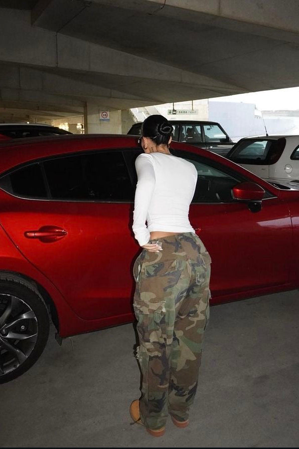 VINTAGE CAMO CARGO PANTS - CLOSET LUNA