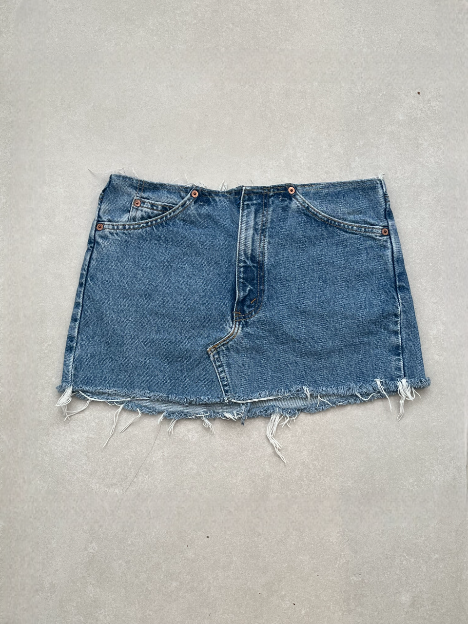 "NO WAIST" VINTAGE LEVI DENIM SKIRT - MADE TO ORDER - CLOSET LUNA