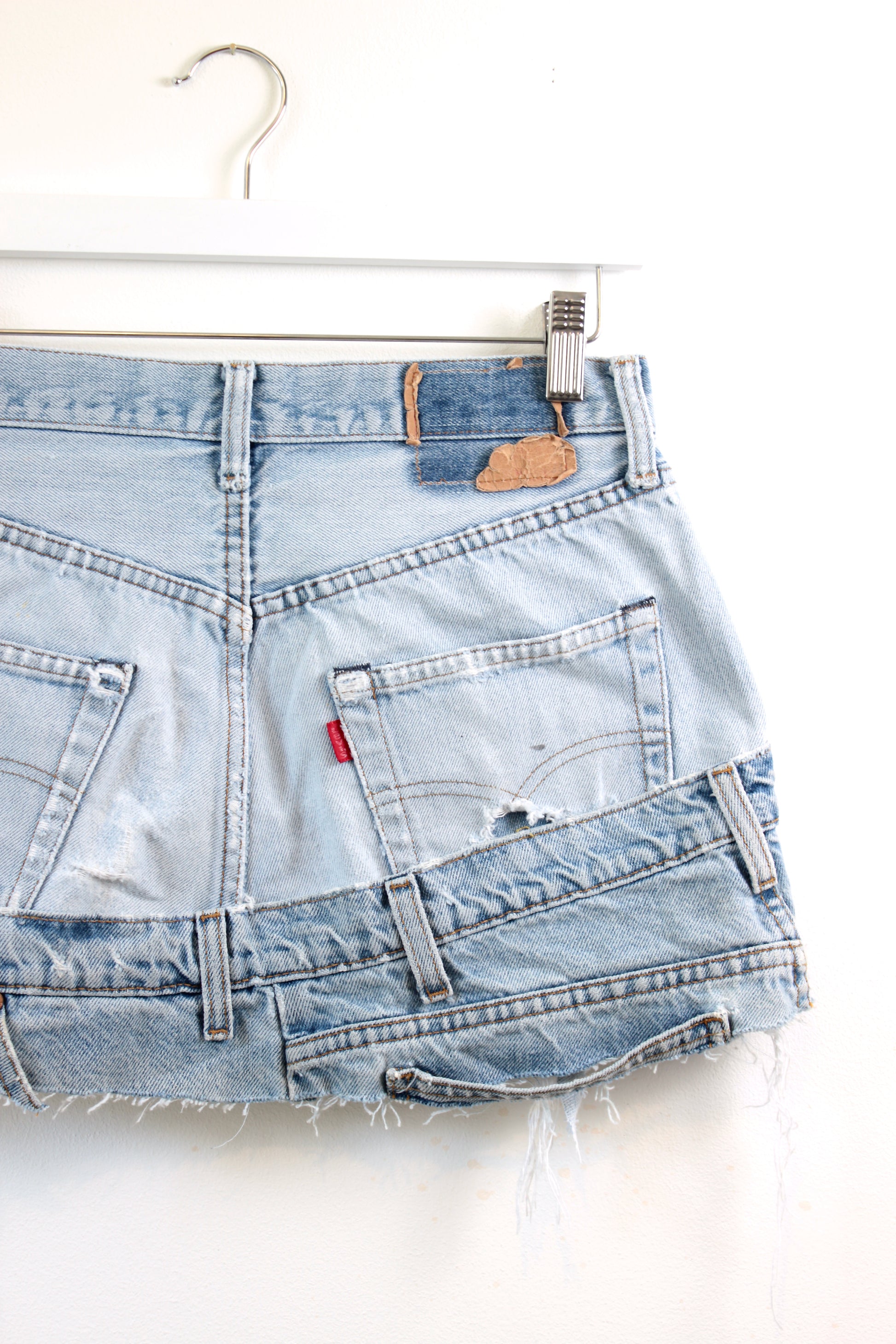 "LAYERED" CHAIN MINI SKIRT W29 - CLOSET LUNA