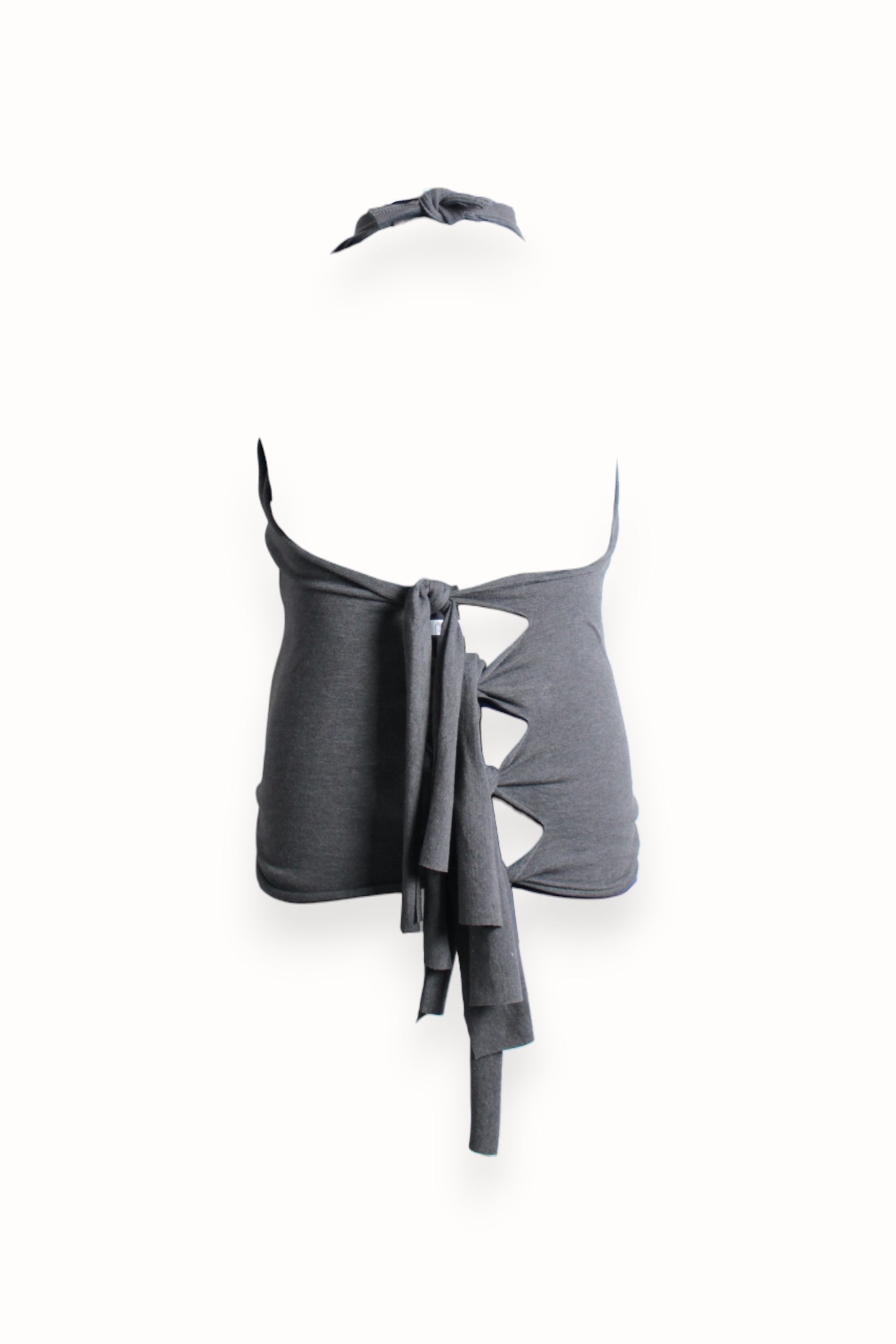 CUSTOM VINTAGE GRAPHIC HALTER NECK TEE