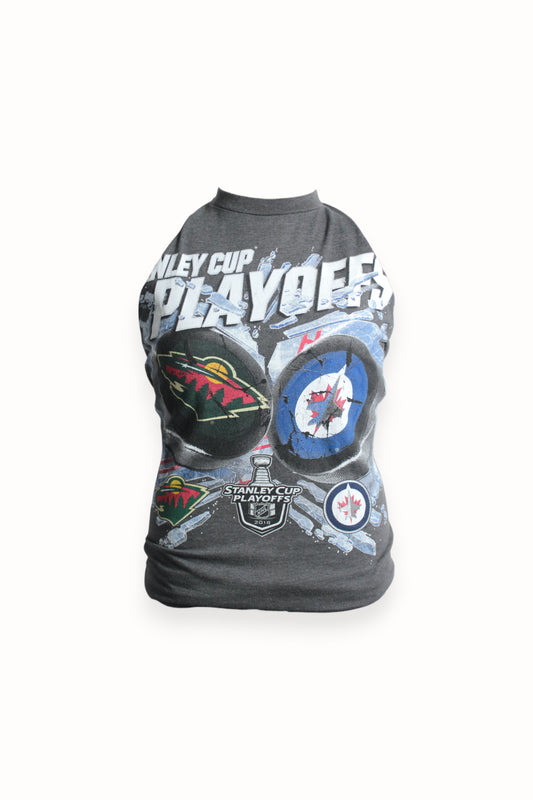 CUSTOM VINTAGE GRAPHIC HALTER NECK TEE