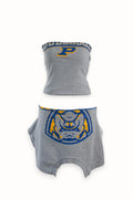 CUSTOM VINTAGE GRAPHIC BANDEAU AND MINI SKIRT CO-ORD - CLOSET LUNA