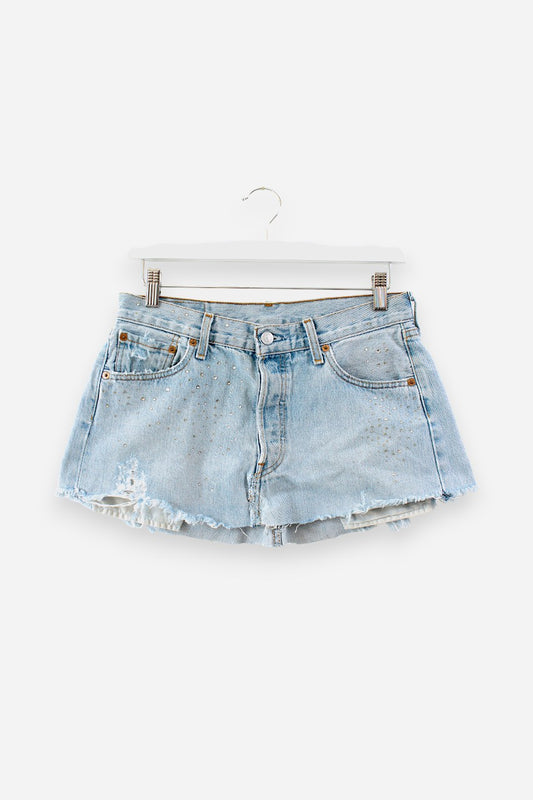 "RHINESTONE" DENIM MINI | W30 - CLOSET LUNA