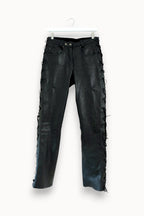 Luna Lace Up Leather Pants 05 - CLOSET LUNA
