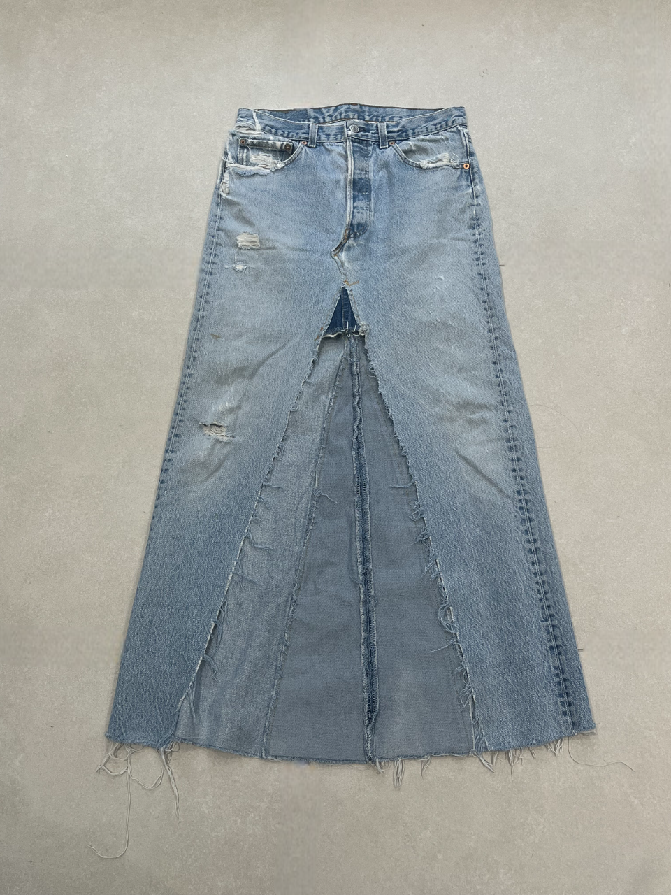 VINTAGE LEVI DENIM MAXI SKIRT - MADE TO ORDER - CLOSET LUNA