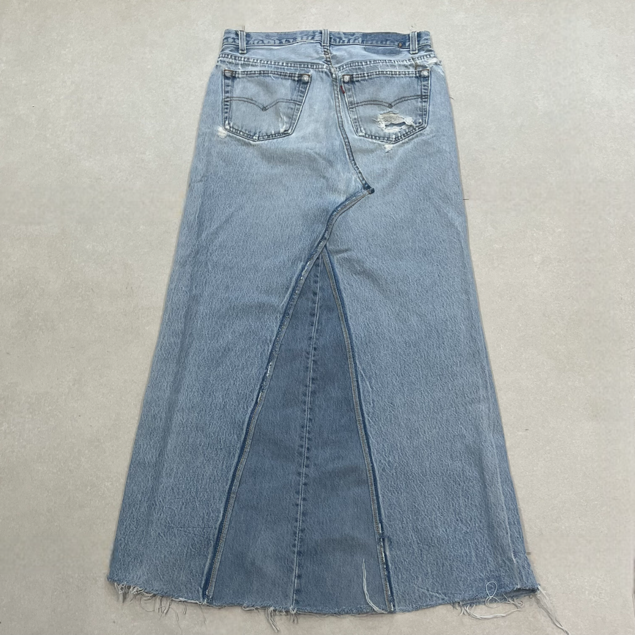 VINTAGE LEVI DENIM MAXI SKIRT - MADE TO ORDER - CLOSET LUNA